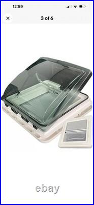 Sky Light Dome Motorhome Campervan Horsebox Roof Vent Skylight 500mm x500 Black