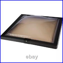 Skylight Fixed Curb Mount Polycarbonate with Aluminum Frame 19-1/2 X 19-1/2 In