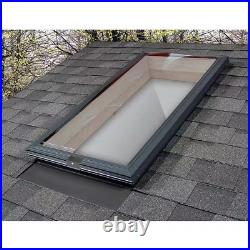 Skylight Fixed Curb Mount Polycarbonate with Aluminum Frame 19-1/2 X 19-1/2 In