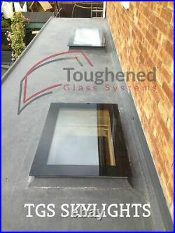 Skylight Flat Roof Rooflight D/B Glazed Glass 600mm by 900mm