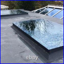 Skylight Flat Roof Rooflight D/B Glazed Glass 800mm by 2800mm