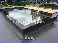 Skylight Flat Roof Rooflight Triple Glazed Self Clean Glass 1000mmx2000mm +Kerb