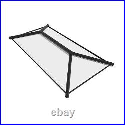 Skylight Lantern Roof Window Aluminium Frame & Glass Double Rooflight Black