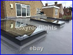 Skylight Pitch Roof Rooflight Triple Glaze Self Clean Glass 600x600mm + Kerb