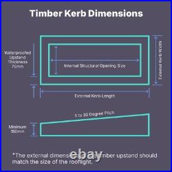 Skylight Roof Lantern Rooflight Double Glazed Unseen Frame for aphrodite88
