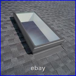 Skylight Roof Window Fixed Curb Mount Tempered Low Glass 22.5 x 22.5 Inch