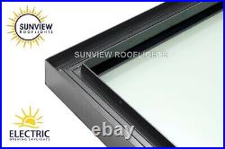 Skylight Rooflight Flat Roof Ali Frame Triple Glaze 10.8mm LAMINATED 1.2m x 2.4m