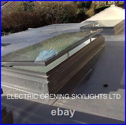 Skylight Rooflight Flat Roof Window Opening Electric 1000 x 2000mm 20yr Warranty