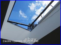 Skylight Rooflight Flat Roof Window Opening Electric 1000 x 2000mm 20yr Warranty