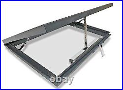Skylight Rooflight Flat Roof Window Opening Electric 1200 x 1200mm 20yr Warranty