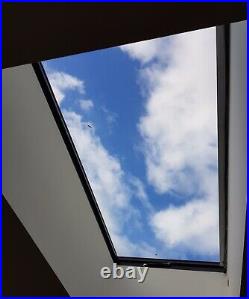 Skylight Rooflight Flat Roof Window Opening Electric 1200 x 1200mm 20yr Warranty