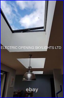 Skylight Rooflight Flat Roof Window Opening Electric 800 x 1200mm 20yr Warranty