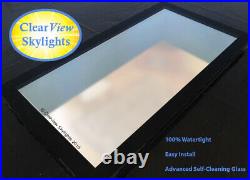 Skylight Rooflight Triple Glazed Clear Self Cleaning Glass + Kerb Many Sizes