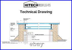 Skylight Rooflight Triple Glazed UK Made WARRANTY 800mm x 1500mm