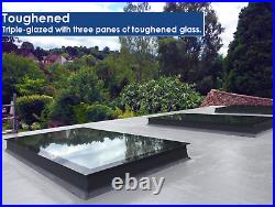 Skylight Rooflight Window Triple Glazed Self Cleaning Visible Glass 600x1500mm