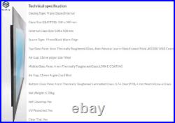 Skylight/Rooflight fixed, Frameless window? Riple glazed Flat/pitched roof glass