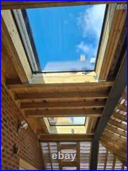 Skylight triple glazed self cleaning frameless roof window