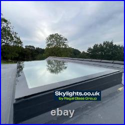 Skylights Flat Roof Rooflight TRIPLE Glazed 1000 mm x 1000 mm Clear All sizes