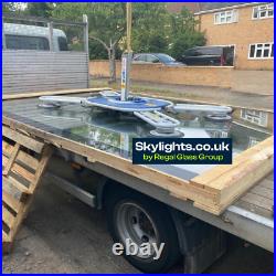 Skylights Flat Roof Rooflight TRIPLE Glazed 1000 mm x 1000 mm Clear All sizes