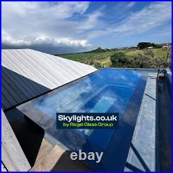 Skylights Flat Roof Rooflight TRIPLE Glazed 1000 mm x 1000 mm Clear All sizes