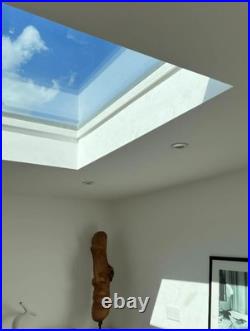 Skylights flat roof 700mm x 1500mm Double Glazed Flat Frameless Rooflight