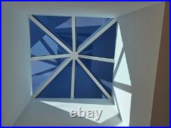 Skyview Skylight 8' x 8' Pyramid Glass Skylight High Performance Glass Custom