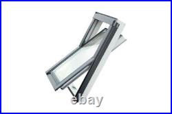 Timlux Centre Pivot PVC Roof Windows Flashing Loft Rooflight PVC 55 x 72