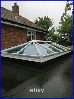 Used used white upvc/aluminium Glass Skylight, lantern Rooflight
