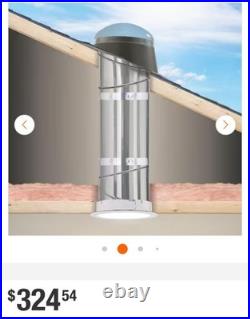 VELUX 10 Acrylic Dome Sun Tunnel Skylight Rigid Tube Pitched Flashing