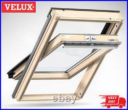 VELUX CK02 Pine Centre Pivot Roof Window Loft Skylight 55cm x 78cm Velux