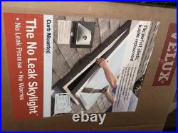 VELUX FCM 3434 Fixed Curb Mount Skylight Pine Frame Gray, Low-E, Flashing