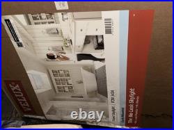 VELUX FCM 3434 Fixed Curb Mount Skylight Pine Frame Gray, Low-E, Flashing