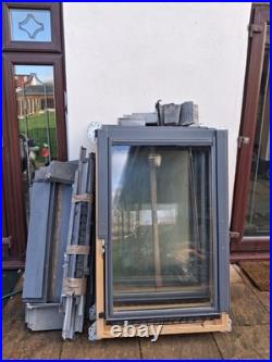 VELUX Pine Centre Pivot Roof Loft Skylight Windows x4 with Flashing 78 x 118cm