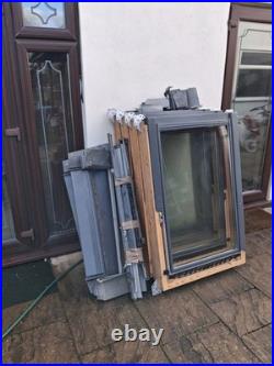 VELUX Pine Centre Pivot Roof Loft Skylight Windows x4 with Flashing 78 x 118cm