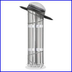 Velux 14 Acrylic Dome Sun Tunnel Skylight Rigid Tube Pitched High Density Flash