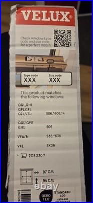 Velux Blind In Dark Blue CodeDKL S06 1100S Brand New