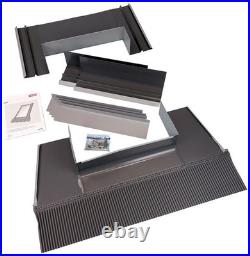 Velux ECW 014 0000 Tile Roof Flashing for TCR 014 Curb Mount Dome Grey