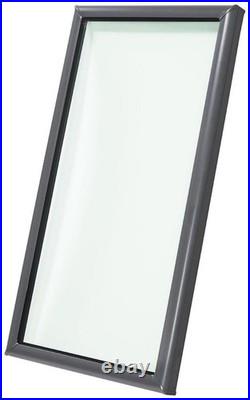 Velux FCM 1446 0004 FCM Custom Size Fixed Curb Mount Skylight Gray Frame /