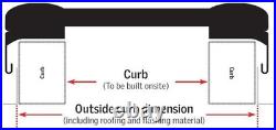 Velux FCM 2222 2005S FCM Fixed Curb Mount Skylight Gray Frame / Clear Glass