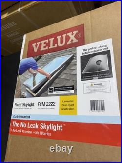 Velux FCM 2222 No Leak Skylight Laminated Clean Brand New