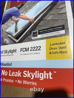 Velux FCM 2222 No Leak Skylight Laminated Clean Brand New