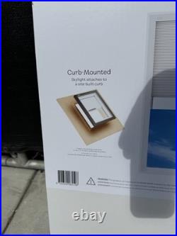 Velux FCM 2230 2004S FCM Fixed Curb Mount Skylight Gray Frame / Clear Glass