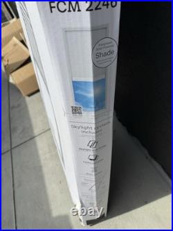 Velux FCM 2246 2004S FCM Fixed Curb Mount Skylight Gray Frame / Clear Glass