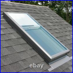 Velux FCM 2246 2005S FCM Fixed Curb Mount Skylight Gray Frame / Clear Glass