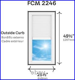 Velux FCM 2246 2005S FCM Fixed Curb Mount Skylight Gray Frame / Clear Glass