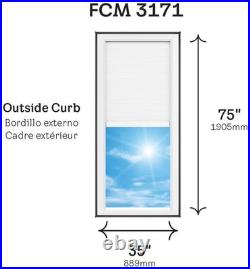 Velux FCM 3171 2004S FCM Fixed Curb Mount Skylight Gray Frame / Clear Glass