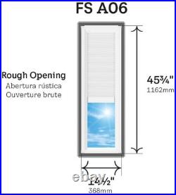 Velux FS A06 2004S FS Fixed Deck Mount Skylight Gray Frame / Clear Glass