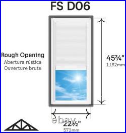 Velux FS D06 2004S FS Fixed Deck Mount Skylight Gray Frame / Clear Glass