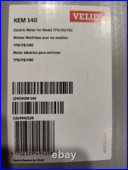 Velux KEM 140 Skylight OEM. Electric Motor Original Fits Type TPS VS New! In Box