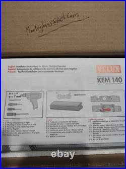 Velux KEM 140 Skylight OEM. Electric Motor Original Fits Type TPS VS New! In Box